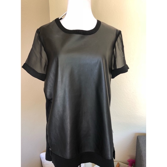 Calvin Klein Tops - Calvin Klein leather shirt